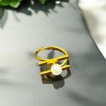 lines stainless steel ring