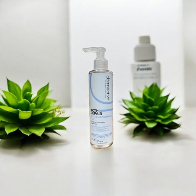 Dermactive smoothing gel cleanser for dry skin
